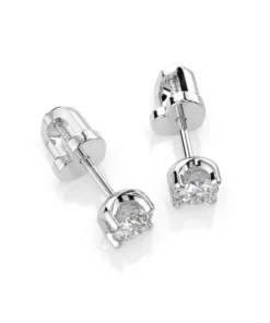 Solitaire Butterfly Earring (Round), 0.4 ct — 102-10020(3.7) - Image 3