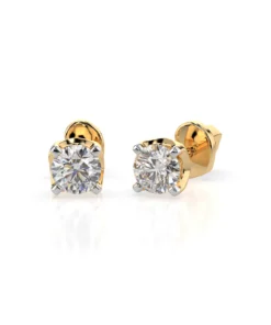 Solitaire Butterfly Earring (Round), 0.4 ct — 102-10020(3.7) - Image 4