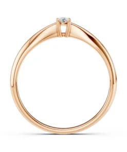 Solitaire Ring (Round), 0.06 ct — 101-10021(2.5) - Image 8