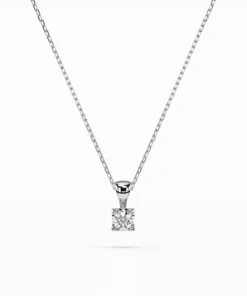 Solitaire Necklace (Round), 0.15 ct — 104-10013(3.4)
