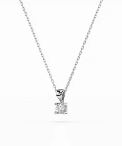 Alternative view of Solitaire Necklace (Round), 0.15 ct — 104-10013(3.4)