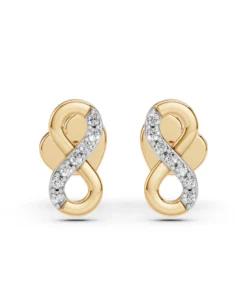 Minimalism Earring (Round), 0.09 ct — 102-10092 - Image 4