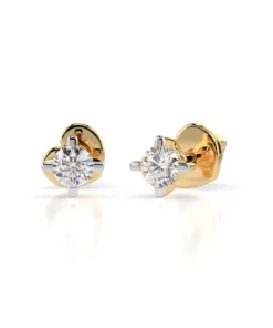 Solitaire Butterfly Earring (Round), 0.12 ct — 102-10025(2.5) - Image 4