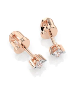 Solitaire Butterfly Earring (Round), 0.12 ct — 102-10025(2.5) - Image 9