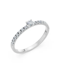 Solitaire Eternity Ring, 0.09 ct — 101-10126/1(2.8)