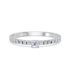 Solitaire Eternity Ring, 0.09 ct — 101-10126/1(2.8) - Image 3
