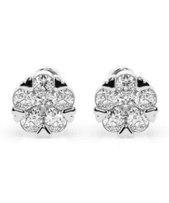Illusion Earring (Round), 0.2 ct — 102-10015/2(3.0)