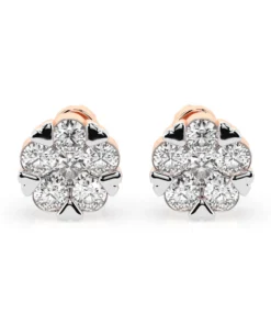 Illusion Earring (Round), 0.2 ct — 102-10015/2(3.0) - Image 7