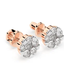 Illusion Earring (Round), 0.2 ct — 102-10015/2(3.0) - Image 8