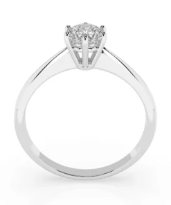 Alternative view of Solitaire Ring (Round), 0.35 ct — 101-10027(4.5)