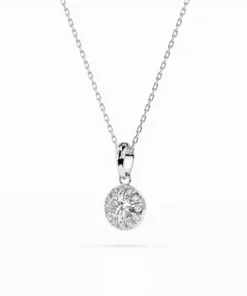Alternative view of Solitaire Eternity Necklace (Round), 0.2 ct — 104-10053(3.7)