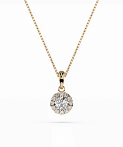 Solitaire Eternity Necklace (Round), 0.2 ct — 104-10053(3.7) - Image 4
