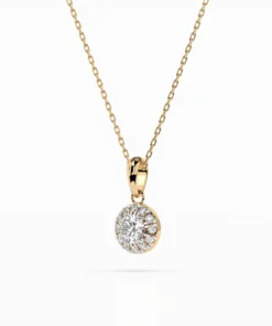 Solitaire Eternity Necklace (Round), 0.2 ct — 104-10053(3.7) - Image 5