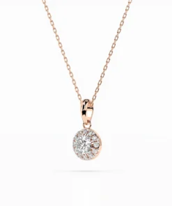 Solitaire Eternity Necklace (Round), 0.2 ct — 104-10053(3.7) - Image 8