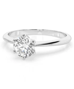Solitaire Ring (Round), 0.35 ct — 101-10027(4.5) - Image 3