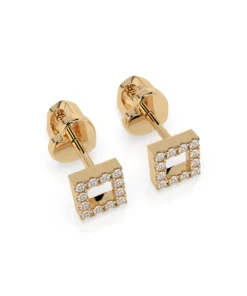Minimalism Earring (Round), 0.14 ct — 102-10053 - Image 5