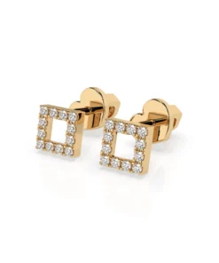 Minimalism Earring (Round), 0.14 ct — 102-10053 - Image 6