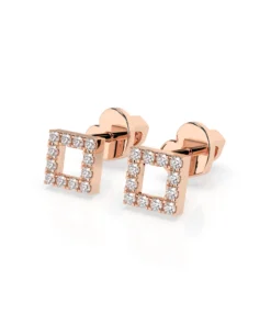 Minimalism Earring (Round), 0.14 ct — 102-10053 - Image 9