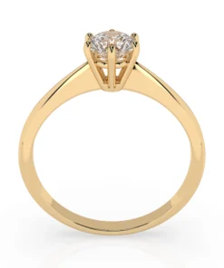 Solitaire Ring (Round), 0.35 ct — 101-10027(4.5) - Image 5