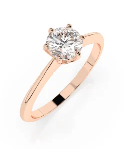 Solitaire Ring (Round), 0.35 ct — 101-10027(4.5) - Image 7