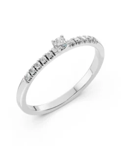 Solitaire Eternity Ring (Round), 0.07 ct — 101-10126/2(2.6)