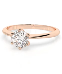 Solitaire Ring (Round), 0.35 ct — 101-10027(4.5) - Image 9