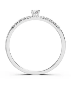 Alternative view of Solitaire Eternity Ring (Round), 0.07 ct — 101-10126/2(2.6)