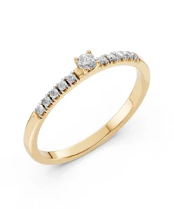 Solitaire Eternity Ring (Round), 0.07 ct — 101-10126/2(2.6) - Image 4