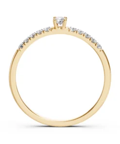 Solitaire Eternity Ring (Round), 0.07 ct — 101-10126/2(2.6) - Image 5