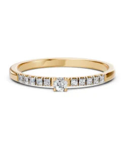 Solitaire Eternity Ring (Round), 0.07 ct — 101-10126/2(2.6) - Image 6