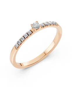 Solitaire Eternity Ring (Round), 0.07 ct — 101-10126/2(2.6) - Image 7