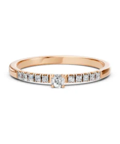 Solitaire Eternity Ring (Round), 0.07 ct — 101-10126/2(2.6) - Image 9