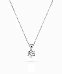 Solitaire Necklace (Round), 0.15 ct — 104-10004(3.4)
