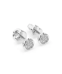 Alternative view of Illusion Earring (Round), 0.08 ct — 102-10068