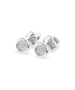Illusion Earring (Round), 0.08 ct — 102-10068 - Image 3
