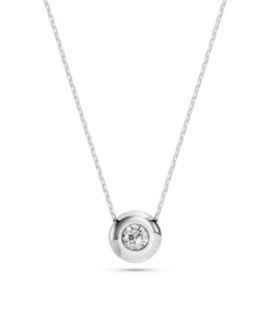 Solitaire Necklace (Round), 0.15 ct — 104-10007(3.4) - Image 3
