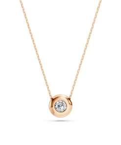 Solitaire Necklace (Round), 0.15 ct — 104-10007(3.4) - Image 9