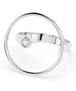 Minimalism Ring (Round), 0.03 ct — 101-10077 - Image 3