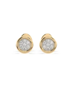 Illusion Earring (Round), 0.08 ct — 102-10068 - Image 4