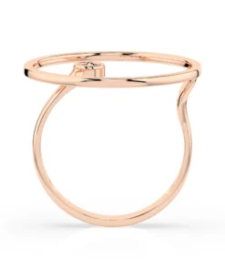 Minimalism Ring (Round), 0.03 ct — 101-10077 - Image 8