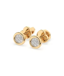 Illusion Earring (Round), 0.08 ct — 102-10068 - Image 6