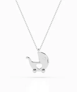 Minimalism Necklace (Round), 0.01 ct — 104-10029