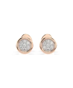 Illusion Earring (Round), 0.08 ct — 102-10068 - Image 7