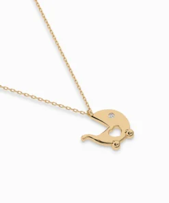 Minimalism Necklace (Round), 0.01 ct — 104-10029 - Image 6