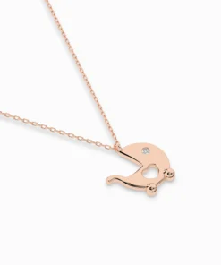 Minimalism Necklace (Round), 0.01 ct — 104-10029 - Image 9