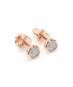 Illusion Earring (Round), 0.08 ct — 102-10068 - Image 8