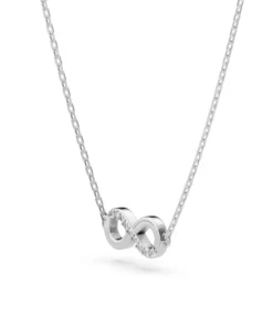 Alternative view of Minimalism Necklace (Round), 0.05 ct — 104-10072
