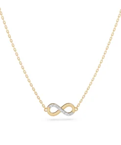 Minimalism Necklace (Round), 0.05 ct — 104-10072 - Image 6