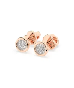 Illusion Earring (Round), 0.08 ct — 102-10068 - Image 9
