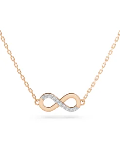 Minimalism Necklace (Round), 0.05 ct — 104-10072 - Image 7